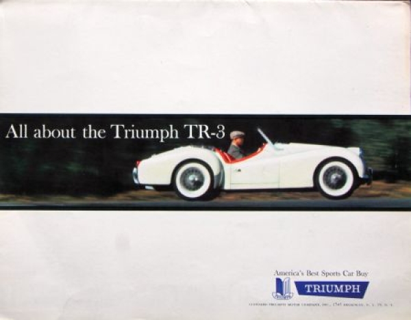 Triumph TR 3 Modelprogram 1960 Carbrochure (4535)